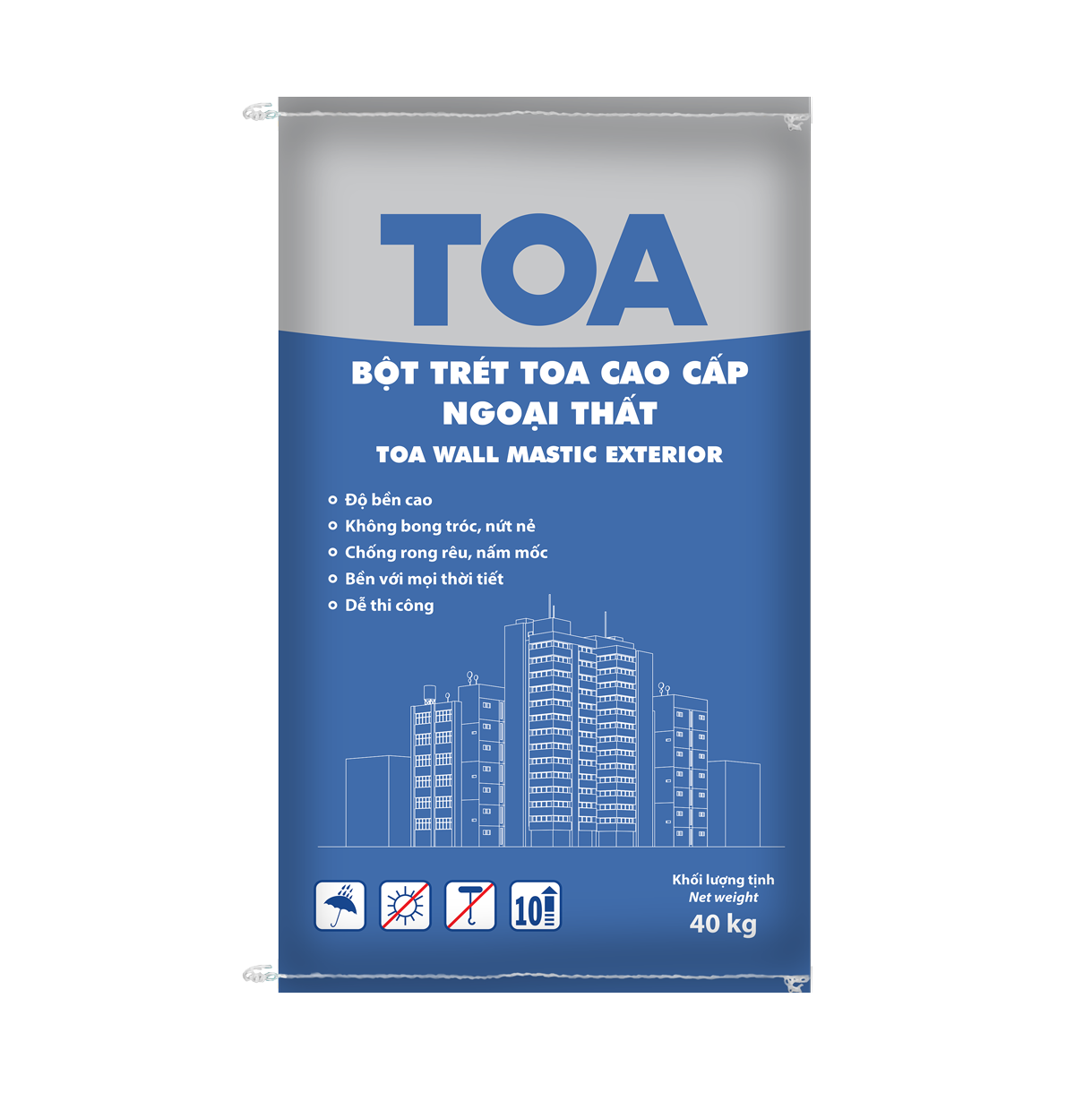 Bột trét TOA Cao Cấp Ngoại Thất